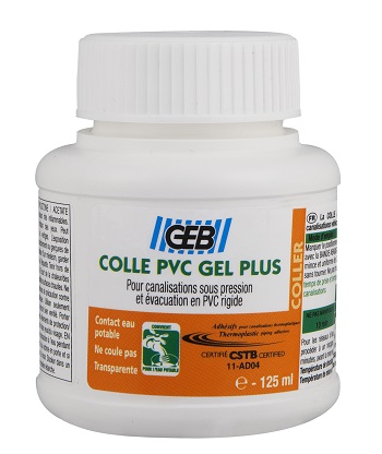 Colle PVC GEB Gel Plus en pot 125 ml