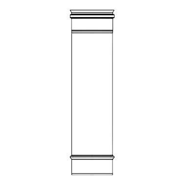 tuyau inox de 50 cm d200 - TSO
