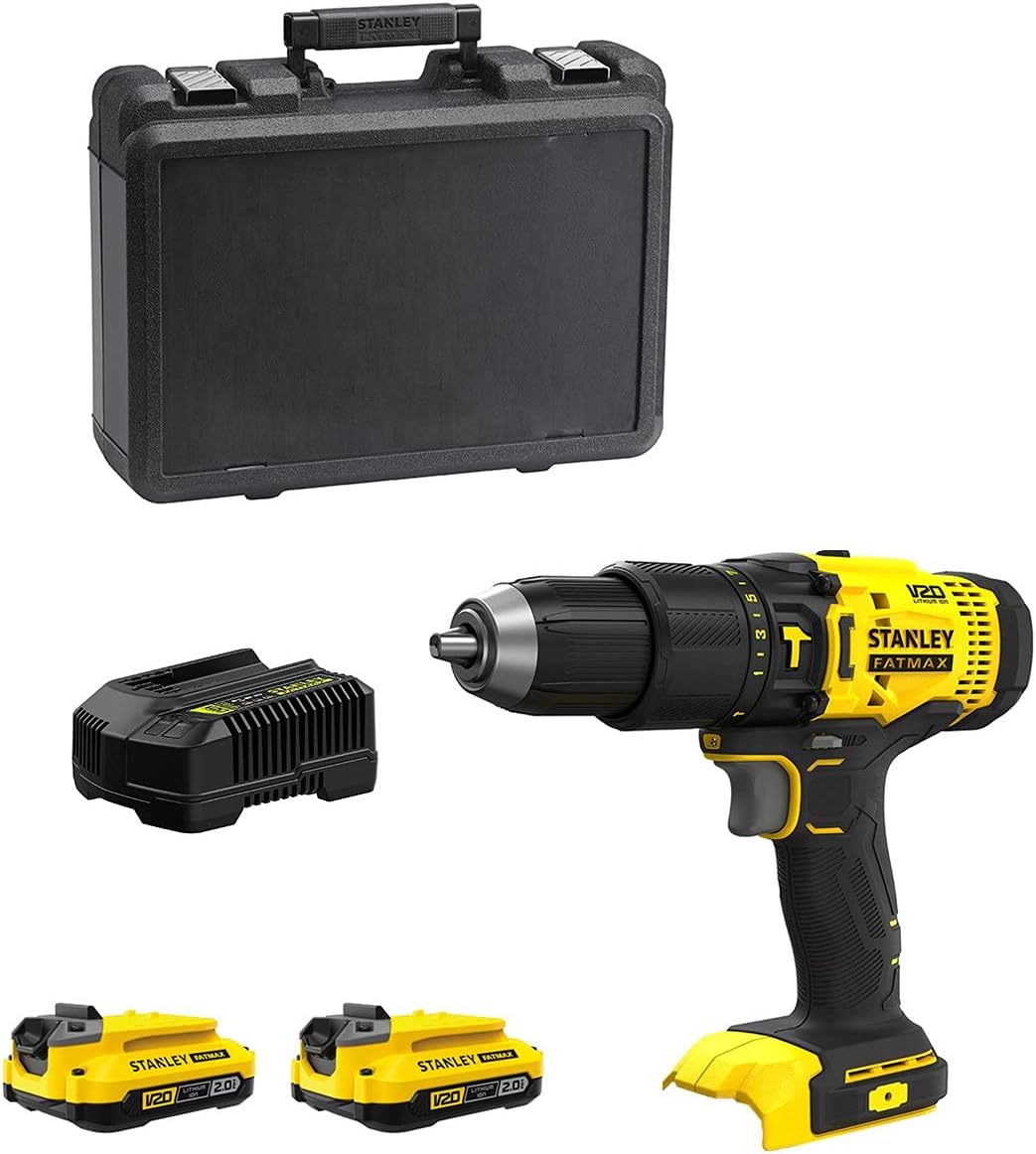 Perceuse visseuse à percussion sans fil SFMCD711D2K-QW 20V + 2x2Ah - STANLEY FATMAX