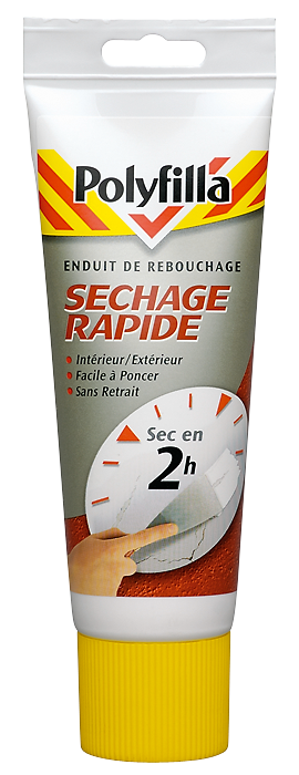 Enduit de Rebouchage Séchage Rapide en pâte Tube 330g - POLYFILLA