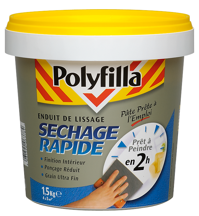 Enduit de Lissage Séchage Rapide - Pâte - 1,5 KG