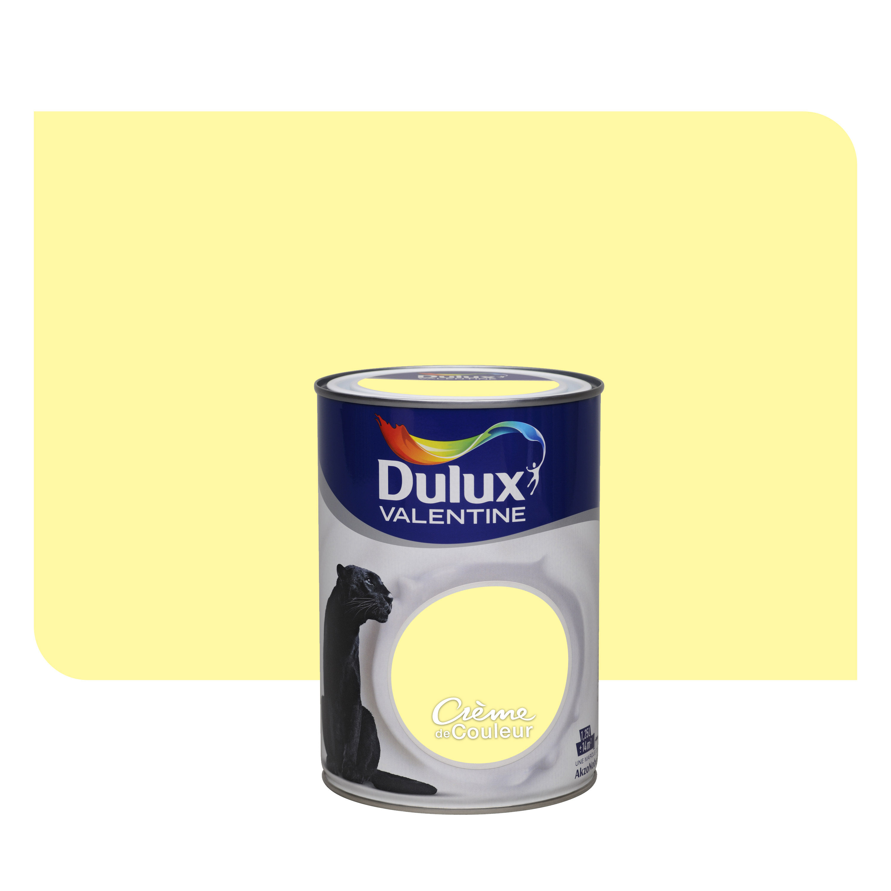 Peinture intérieure Crème de couleur satin Citron Frappé 1,25L - DULUX VALENTINE