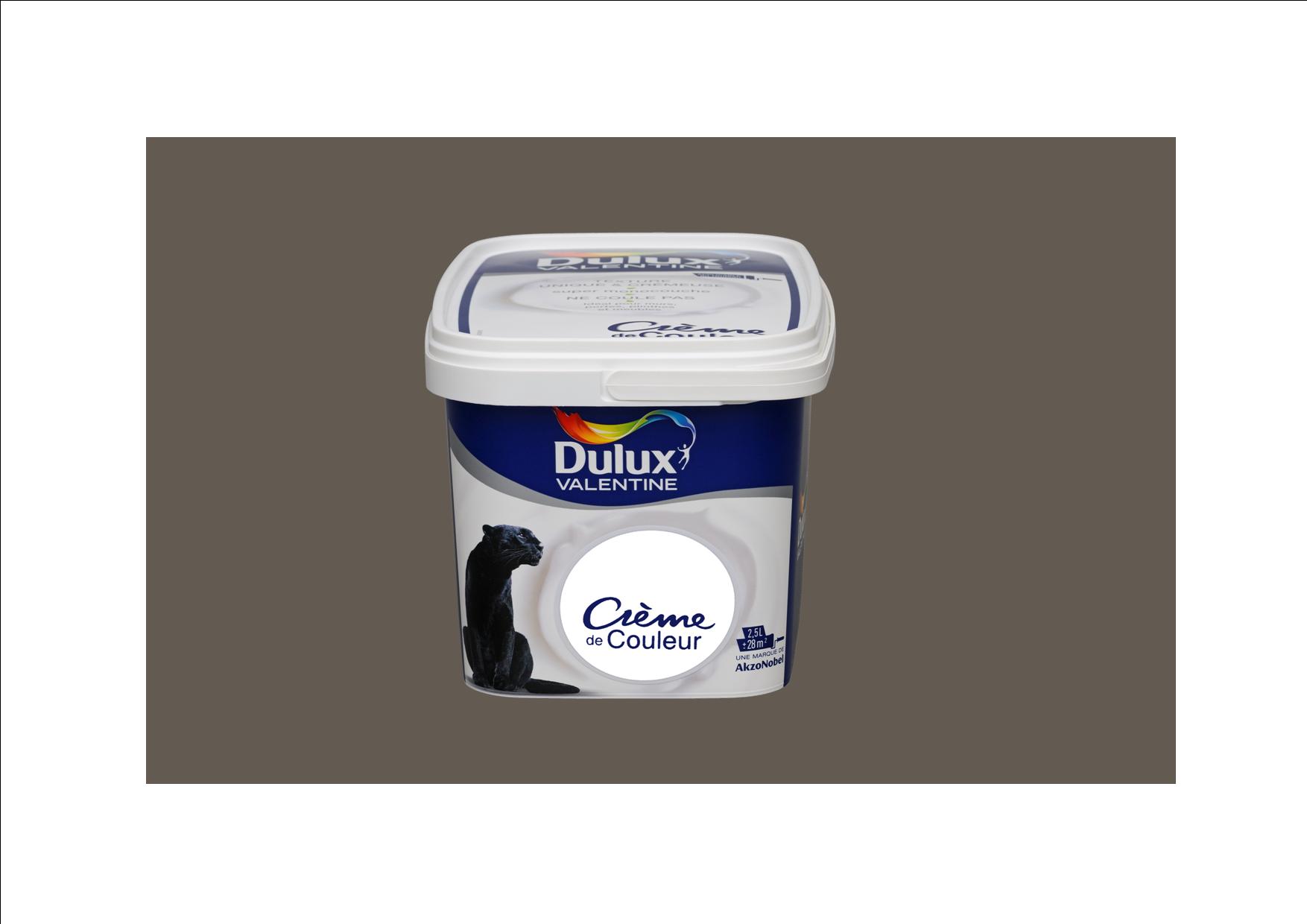 Peinture intérieure Crème de couleur satin Réglisse 1,25L - DULUX VALENTINE