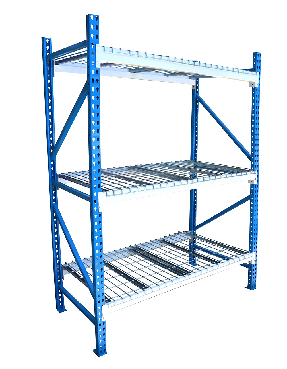 Echelle pour étagère rack H180xP60cm acier époxy bleu - CIME