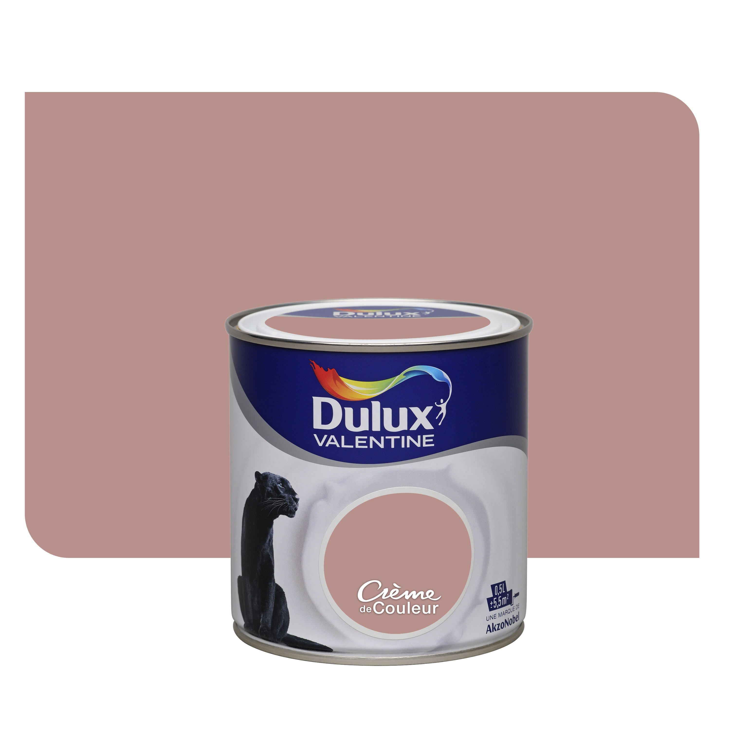 Peinture Crème de Couleur Satin Terre Sauvage 0,5L - DULUX VALENTINE