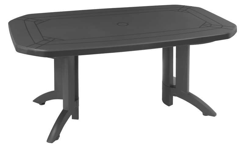table vega 165x100 - anthracite - GROSFILLEX