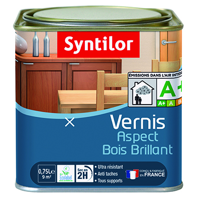 Vernis aspect bois brillant chene clair 0.75l - SYNTILOR