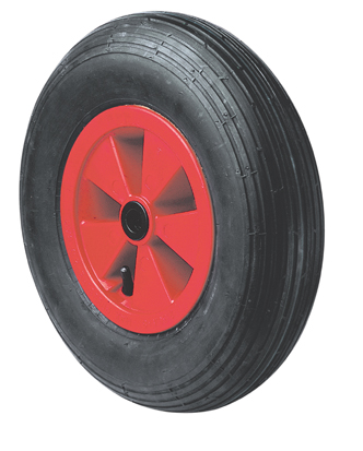 Roue pneumatique de manutention caoutchouc noir Ø400mm - Charge supportée 200 kg - CIME 
