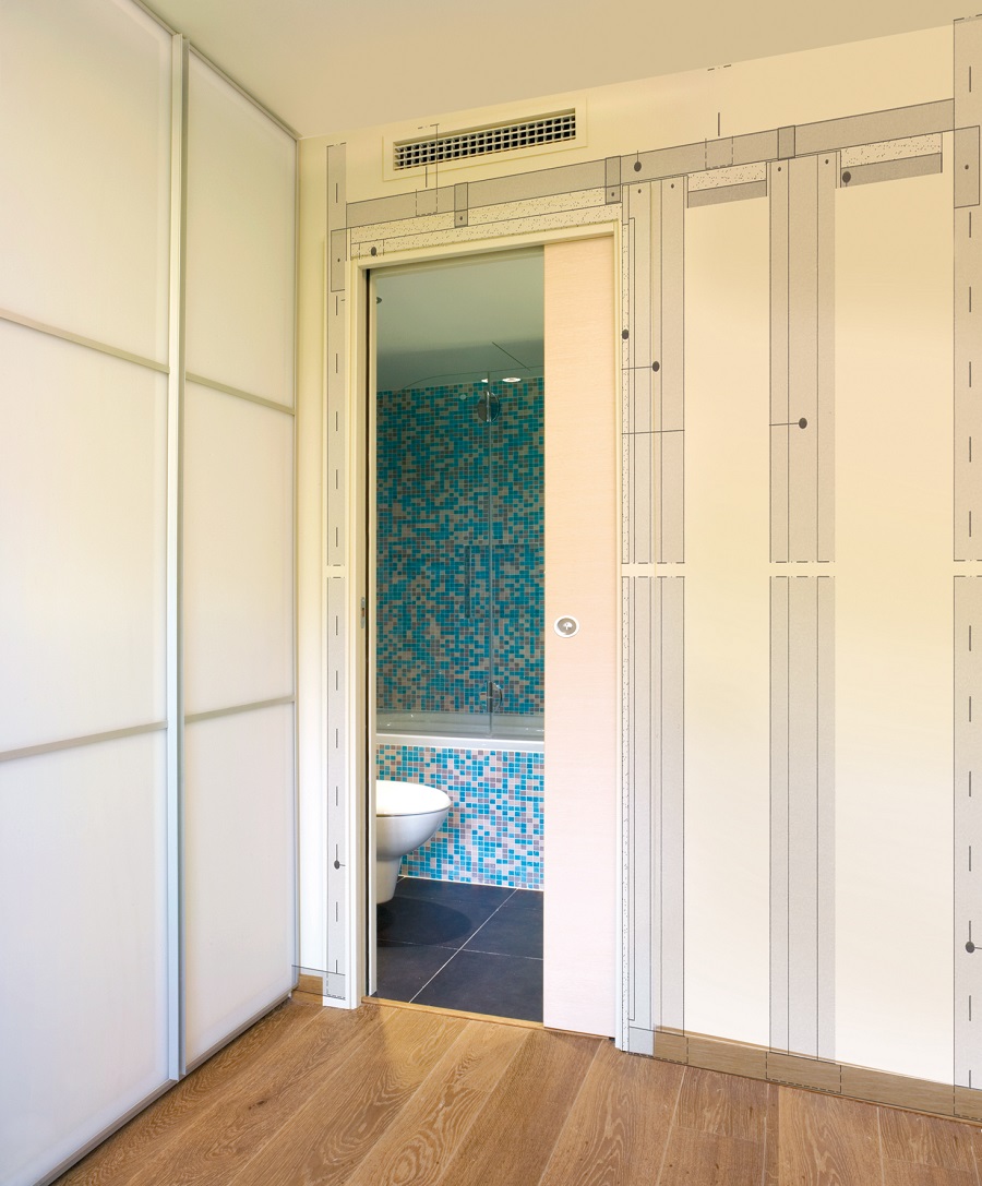 Système porte à galandage universel - Integra soft - MISTER KOULISS