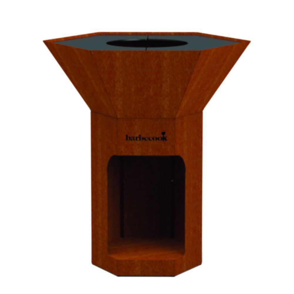 Brasero nestor corten 
avec table d'appoint + dynamic center