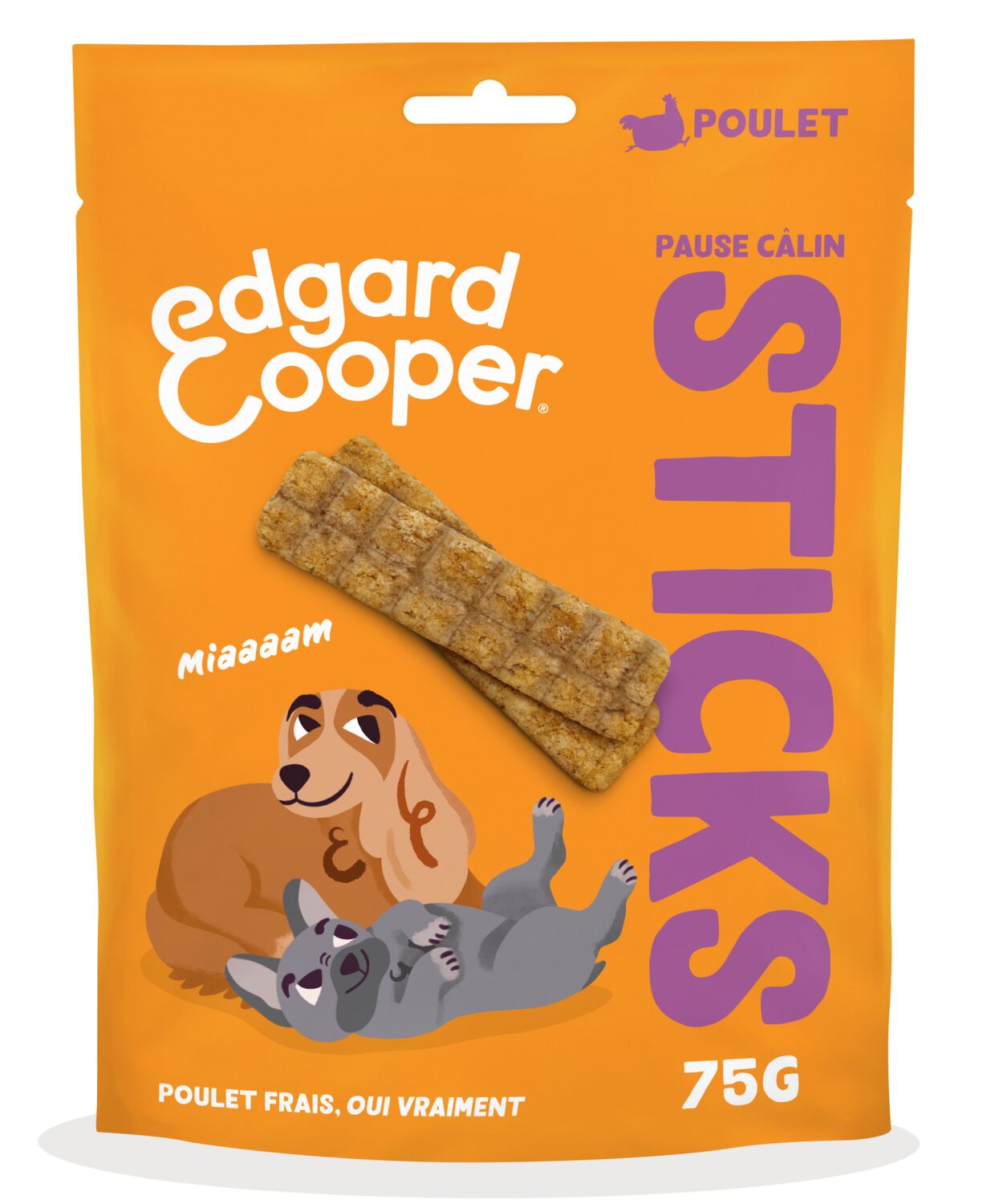 Friandises pour chiens Sticks Pause Câlin Poulet - EDGARD & COOPER