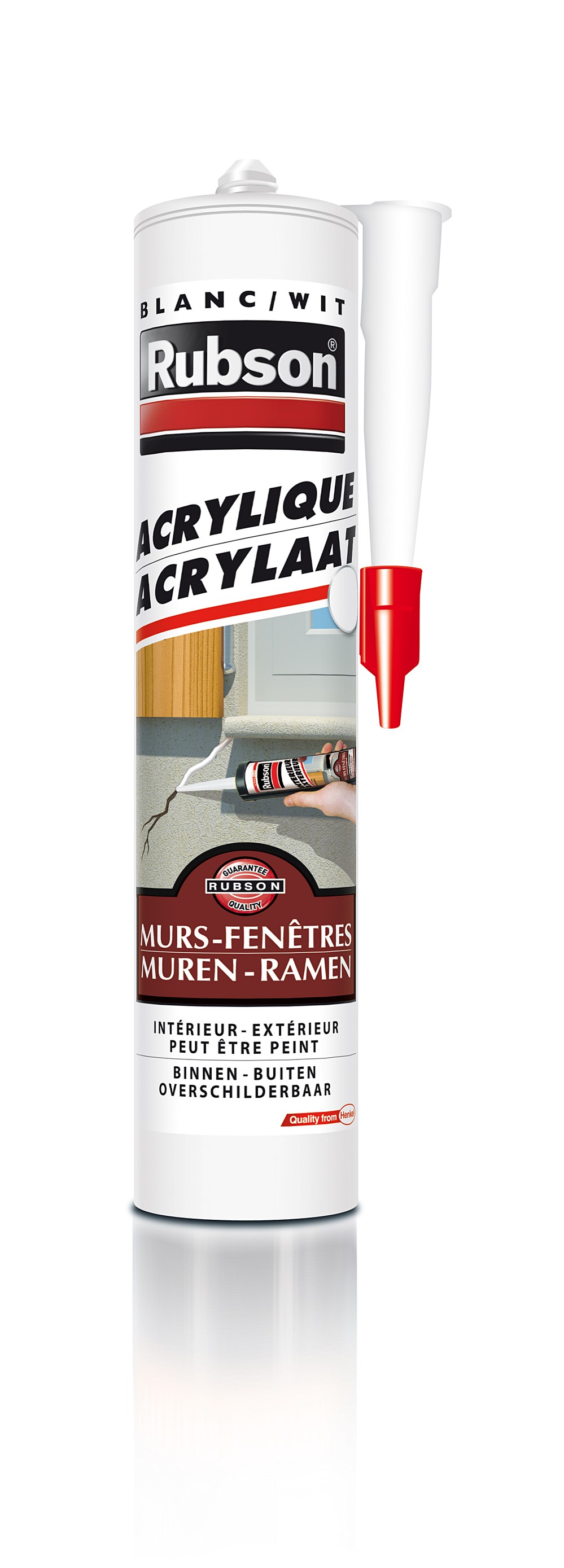 Mastic Murs & Fenêtres blanc 280 mL - RUBSON