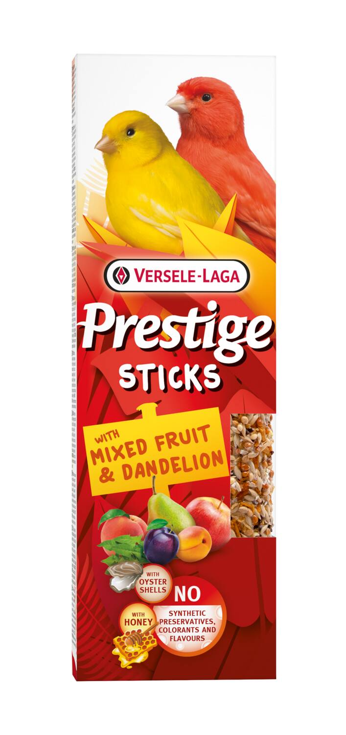 Sticks canaris mélange fruits & pissenlit 60gr - PRESTIGE