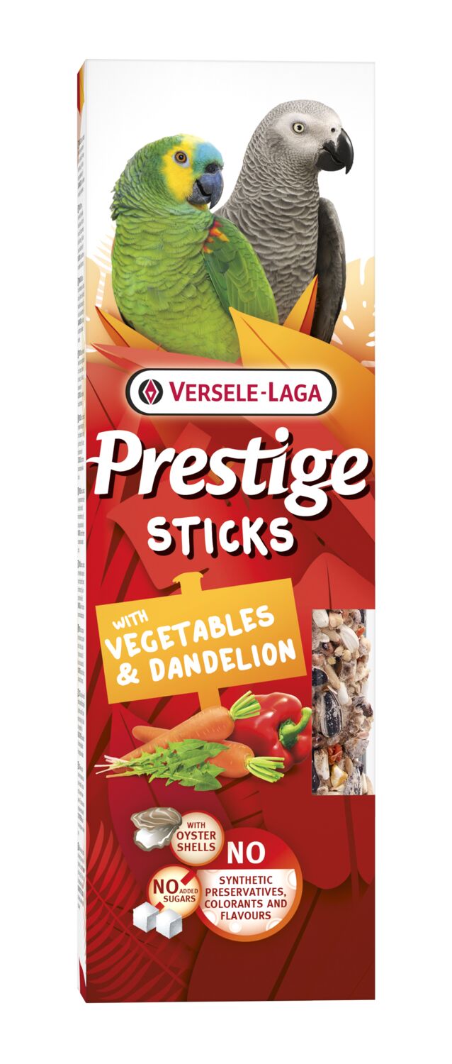Sticks perroquets légumes & pissenlit 140gr - PRESTIGE