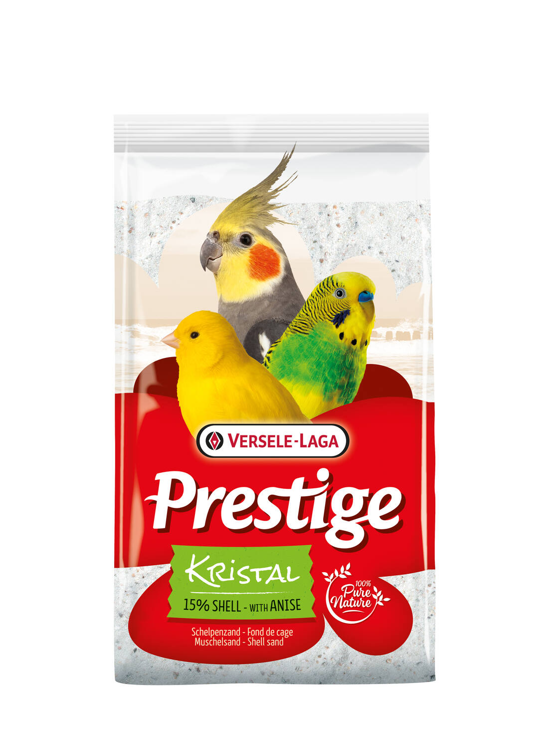 Fond Cage Oiseaux Kristal 5kg Blanc - PRESTIGE