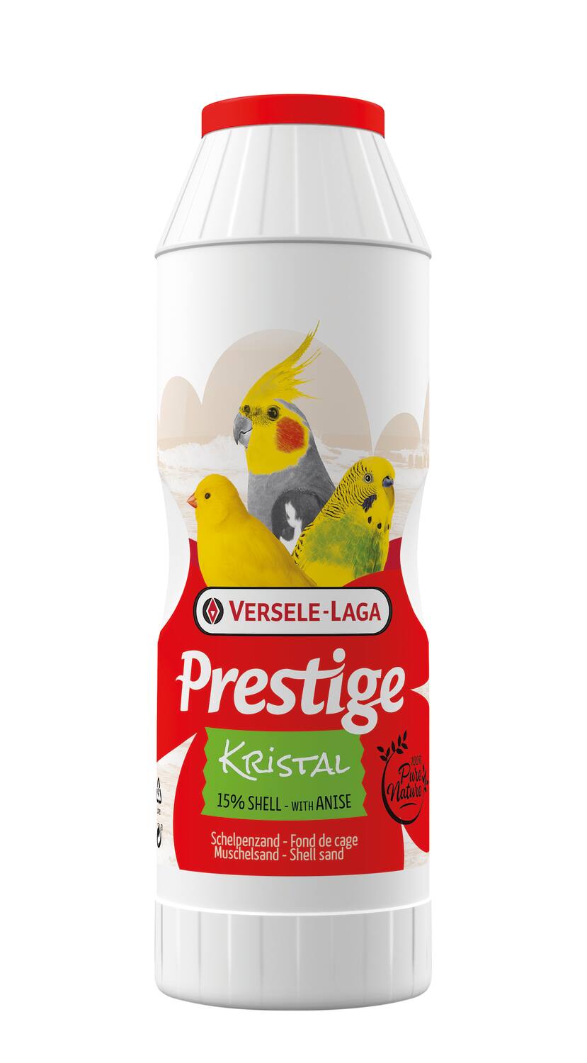 Fond Cage Oiseaux Kristal 2kg Blanc - PRESTIGE