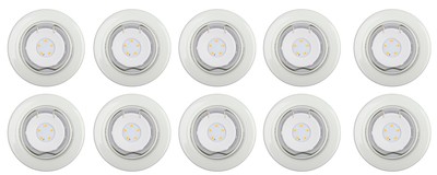 Spot métal blanc idual cliplock d8cm