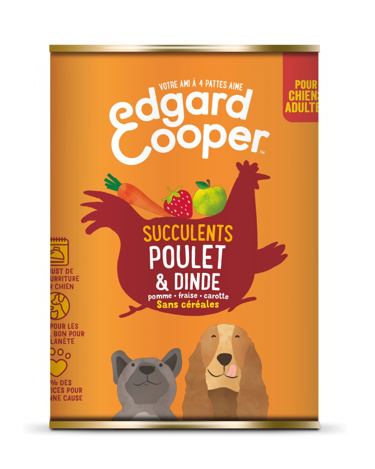 Alimentation pour pour chien Poulet/Dinde sans céréales - EDGARD & COOPER