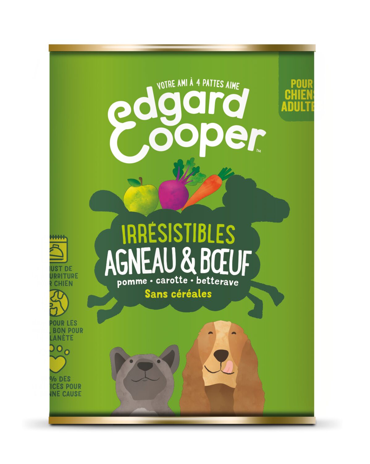 Alimentation pour pour chien Agneau/Boeuf sans céréales - EDGARD & COOPER
