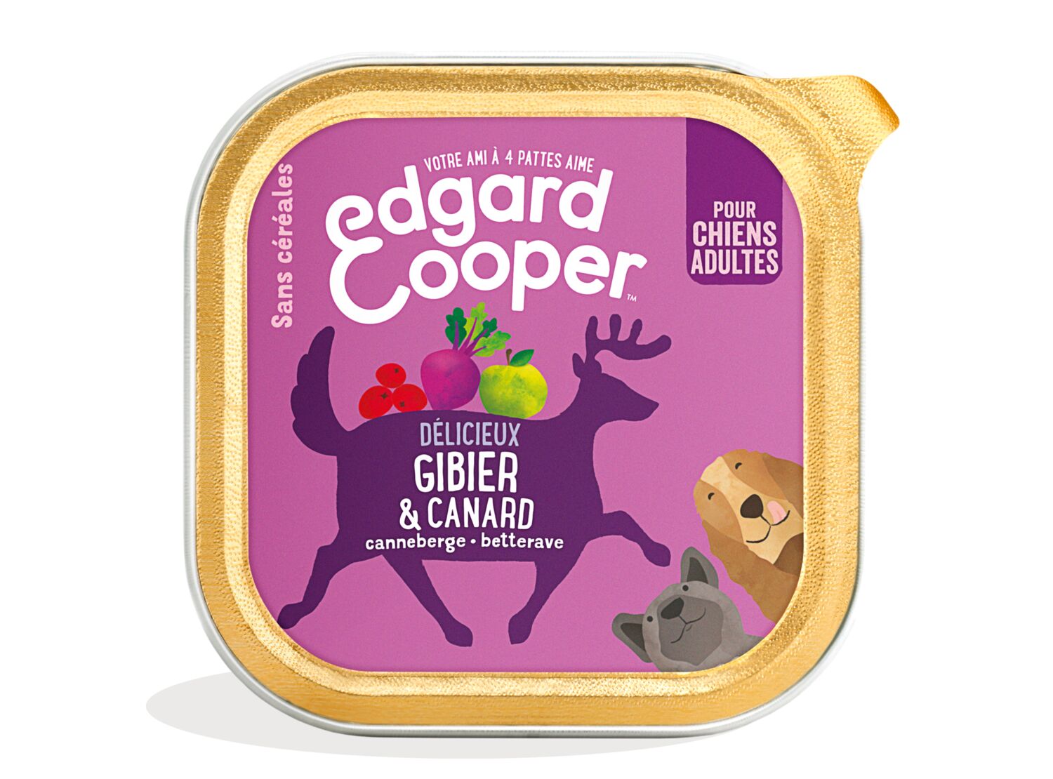 Alimentation pour chiens gibier/canard sans céréales - EDGARD & COOPER