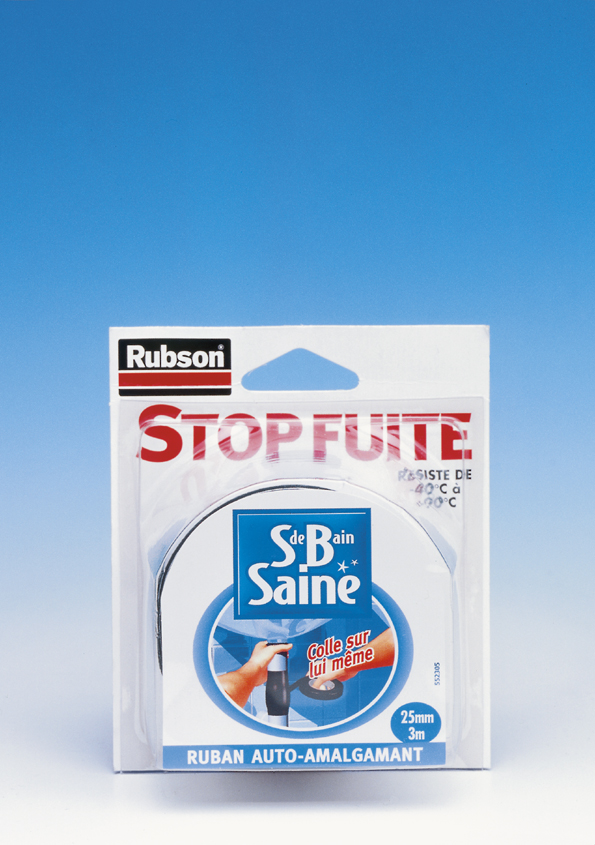 Rubson sdb saine stop fuite ruban auto-amalgamant blister 3m*25mm - RUBSON