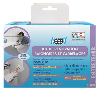 KIT RENOVATION BAIGNOIRES ET CARRELAGES 