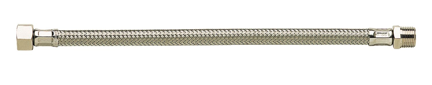 flexible inox de raccordement diamètre intérieur 13mm F20/27 M15/21 500mm - DIPRA