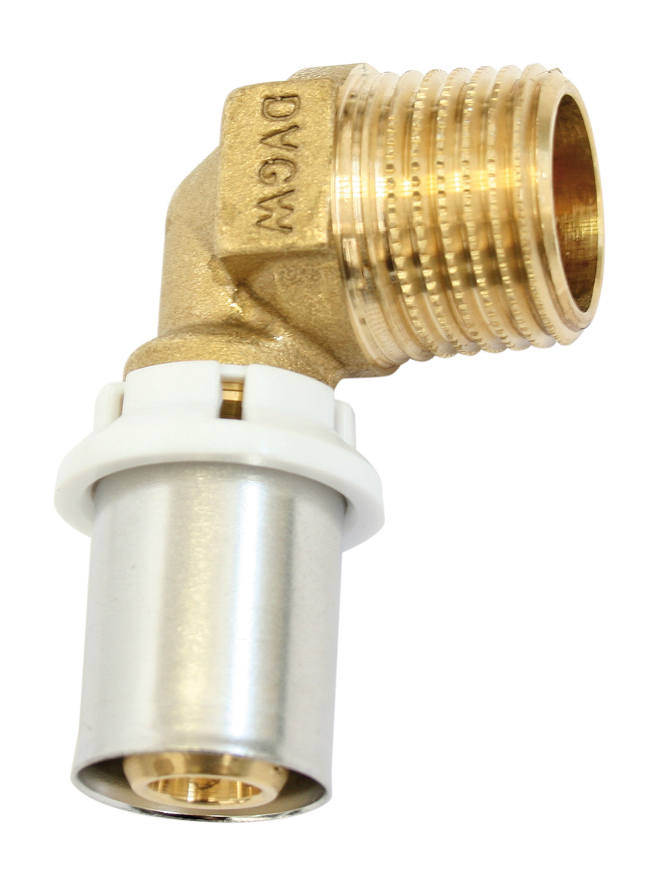 Coude équerre mâle à sertir multicouche D20 - M20/27