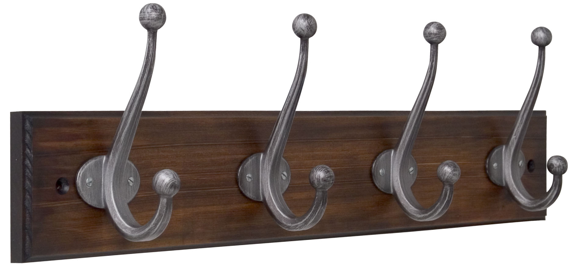 portemanteau cacao bois vieilli 4 têtes