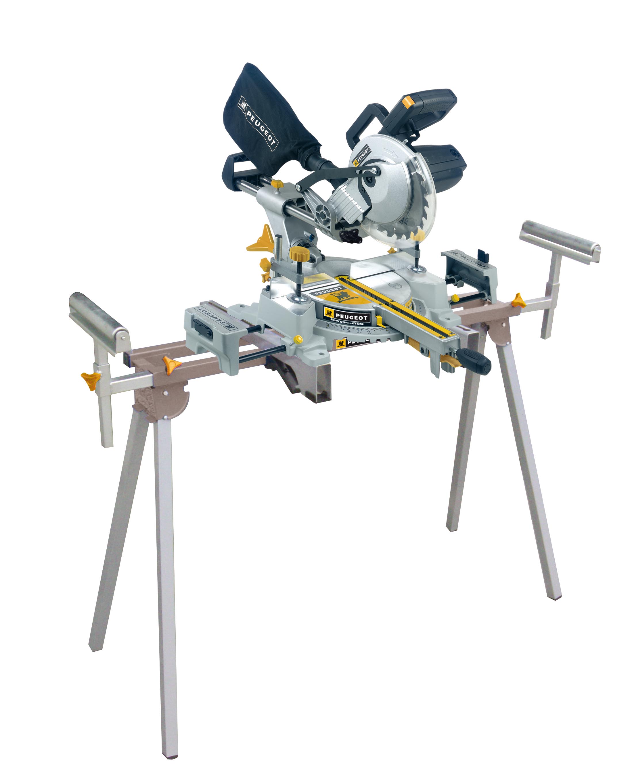 ENERGYSaw-210SL Scie à onglets + support 