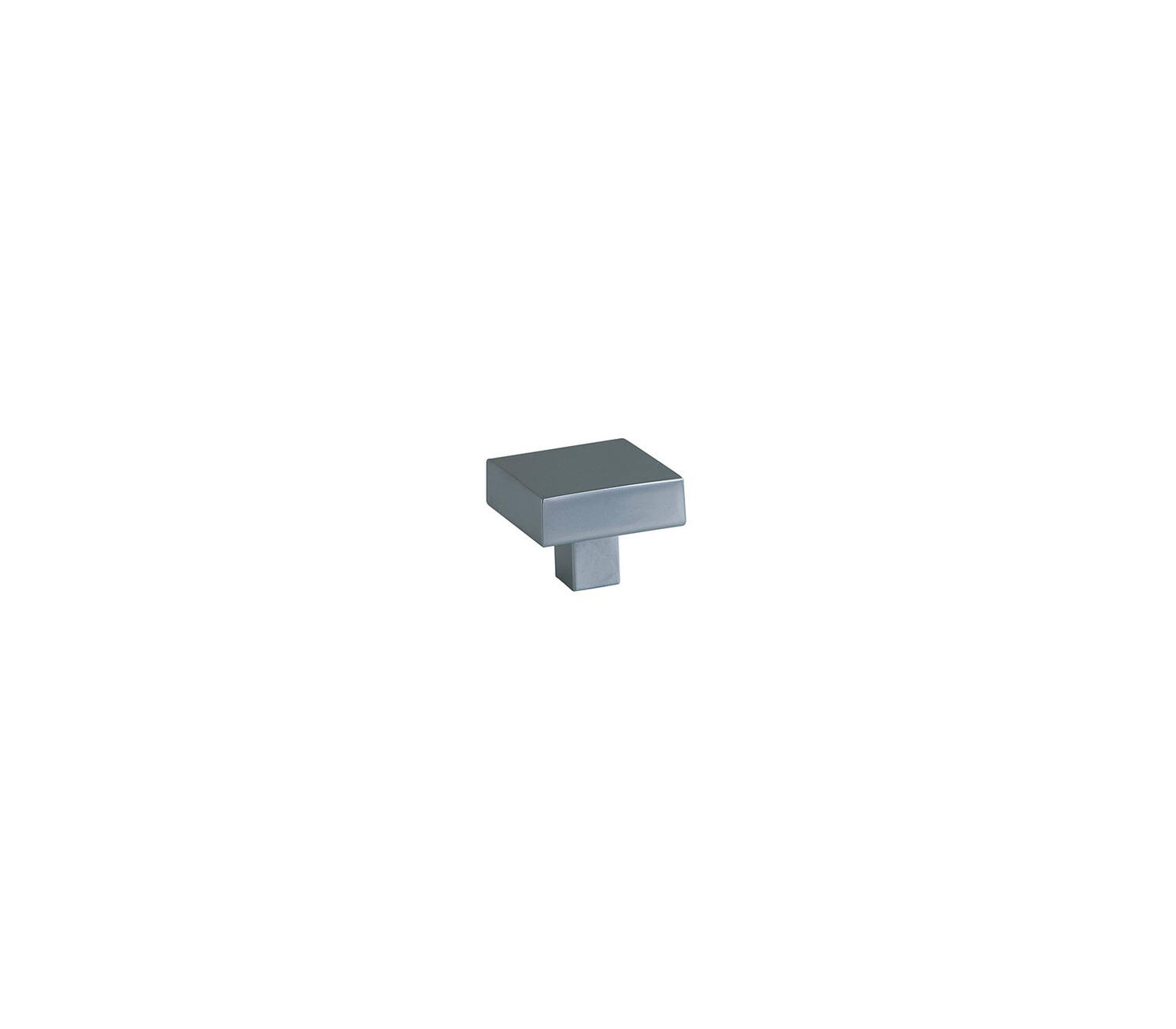 Bouton meuble Contemporain Chromé Mat Zamak 30x30x24mm - B BEAUTY