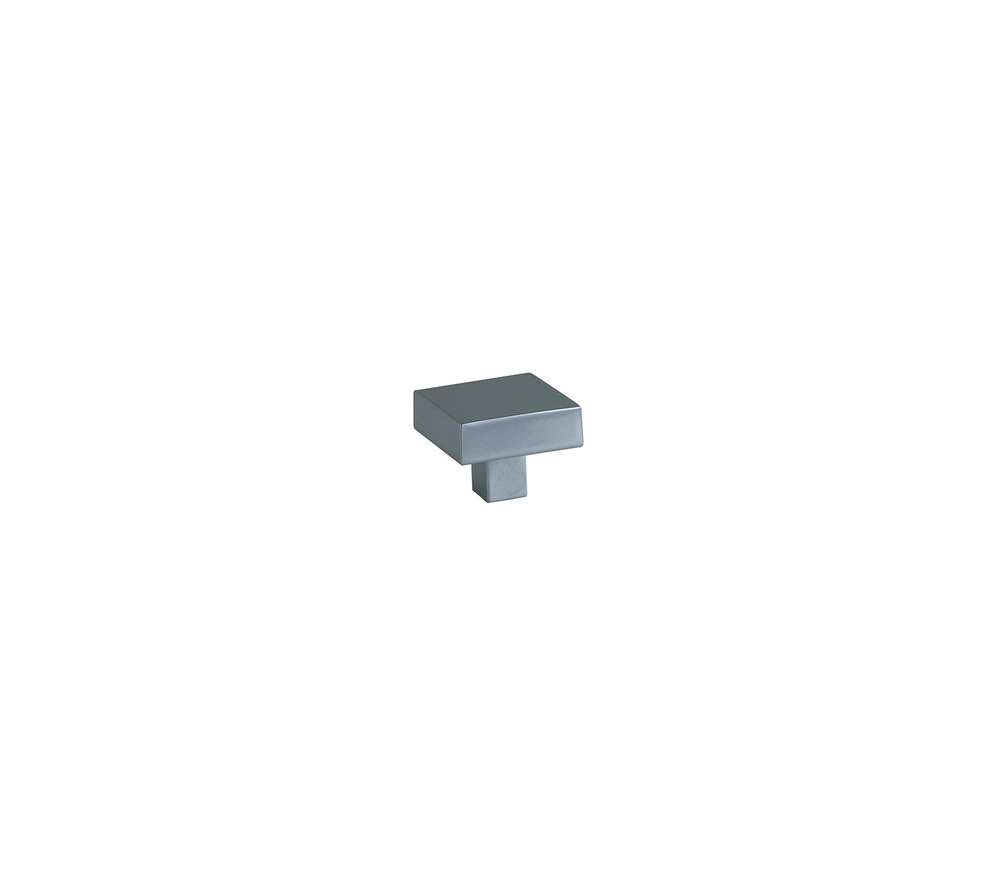 Bouton meuble Contemporain Chromé Mat Zamak 30x30x24mm - B BEAUTY