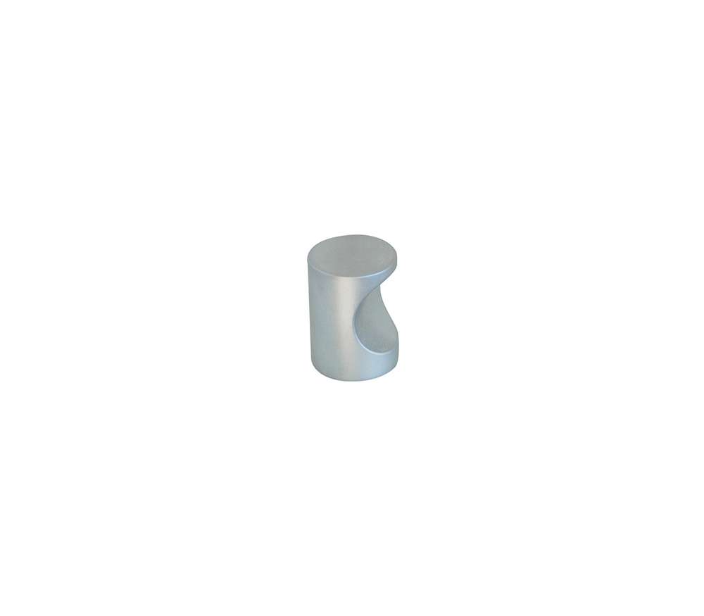 Bouton meuble Contemporain Zamak Mat Chromé ø19mm h25mm - B BEAUTY