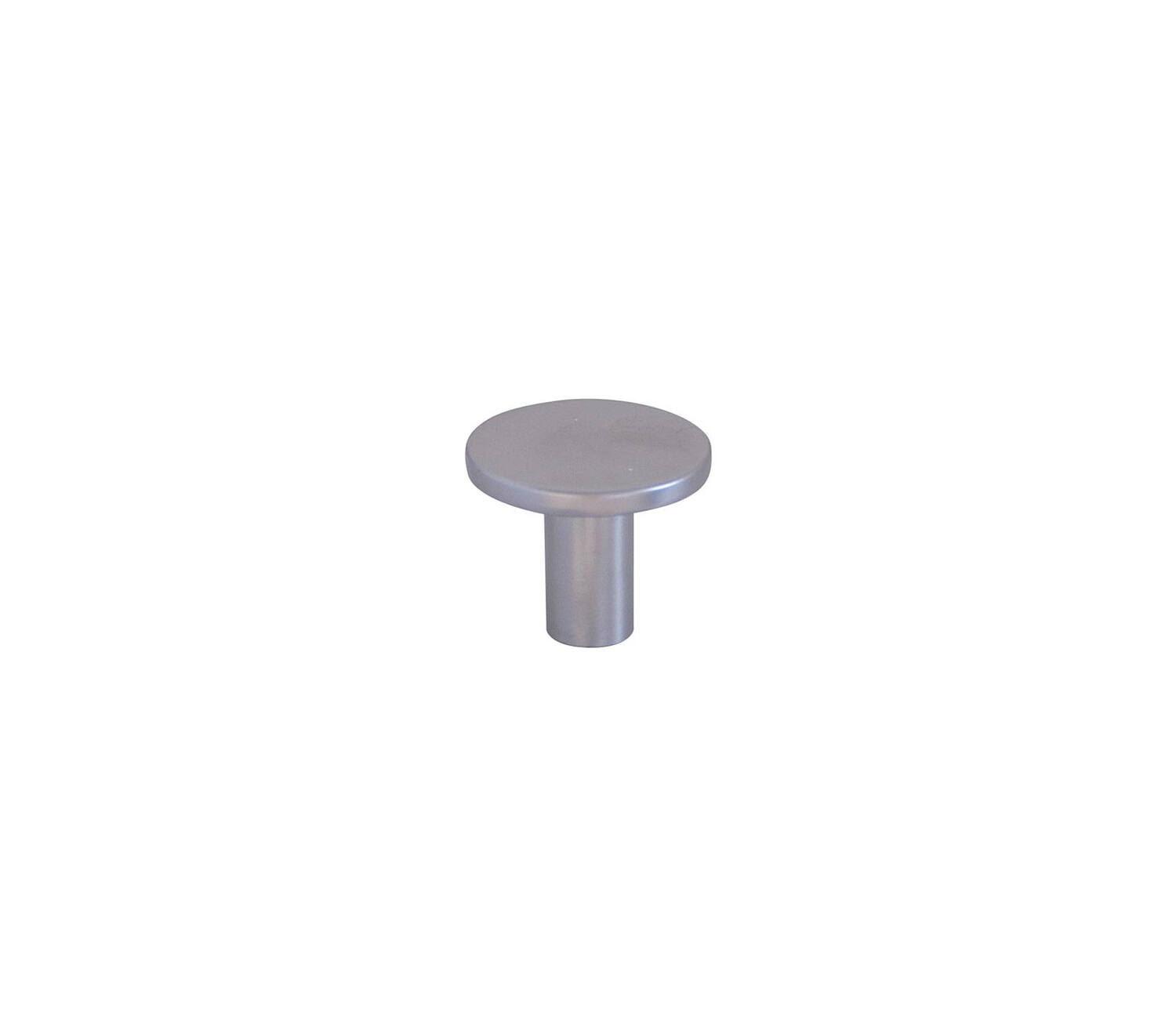 Bouton meuble Contemporain Zamak Mat Chromé ø25mm h21mm - B BEAUTY