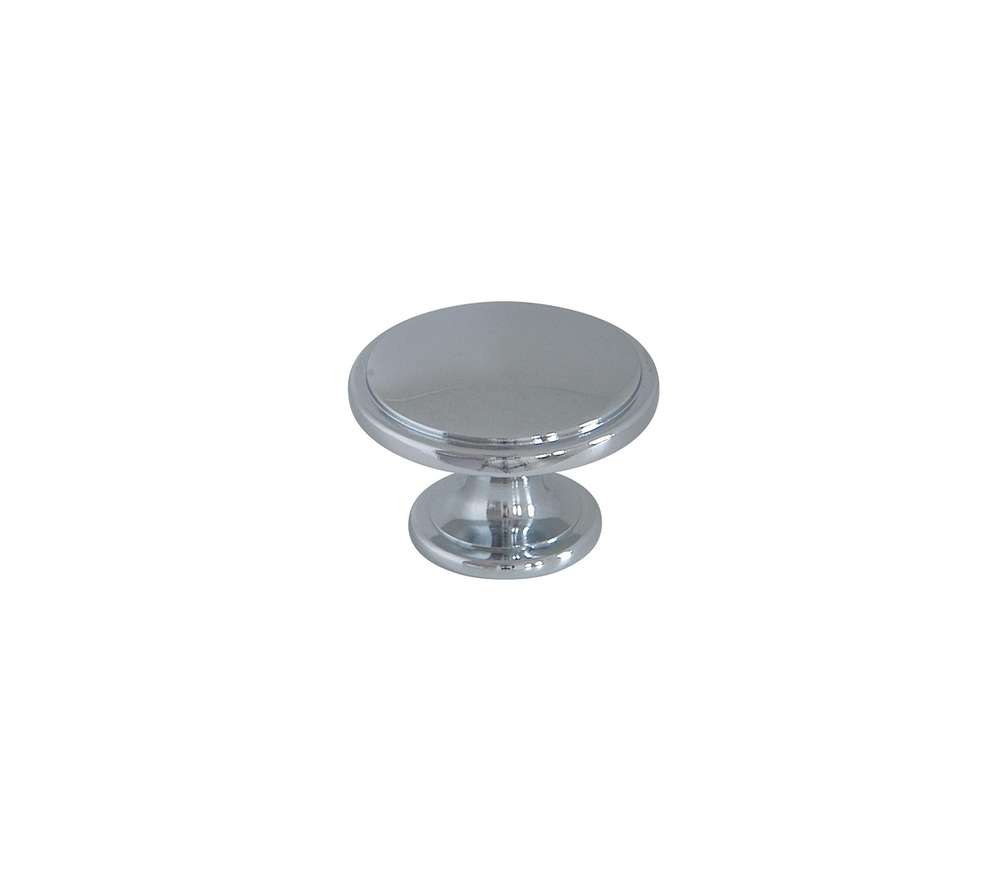 Bouton meuble New Zamak Chromé ø38mm h26mm - B BEAUTY