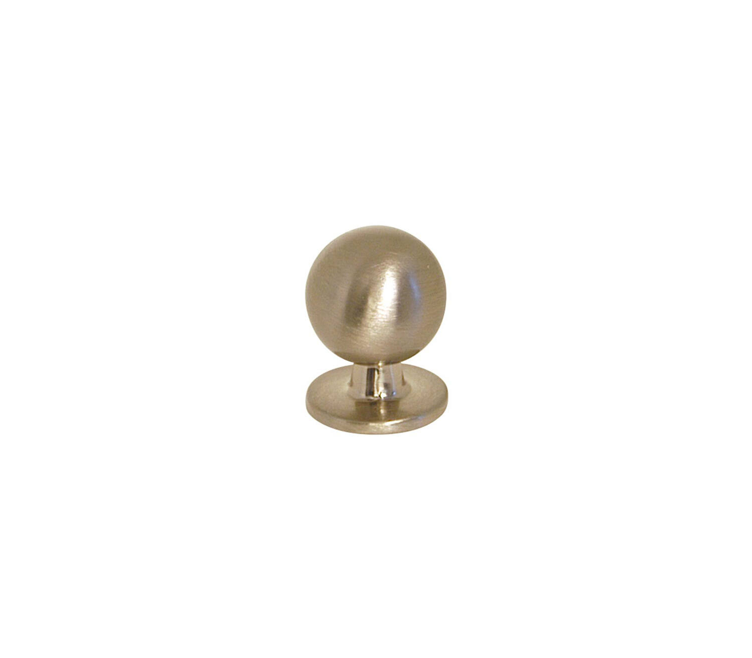 Bouton meuble New Zamak Brossé ø20mm h27mm - B BEAUTY