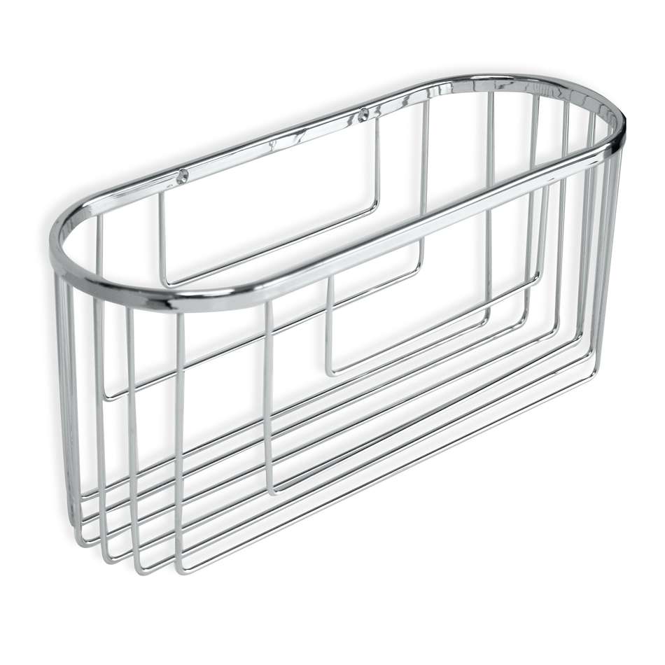 Etagère Métal Ovale 300x110x130mm Argent - TATAY