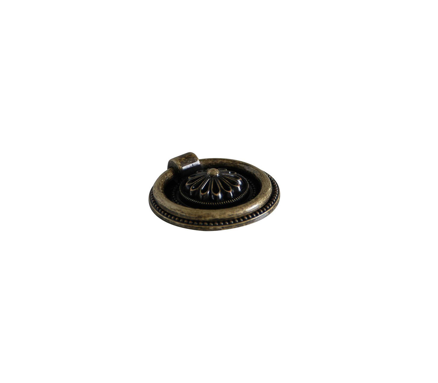 Bouton meuble Style Zamak Laiton Antique Vernis ø37mm h9mm - B BEAUTY