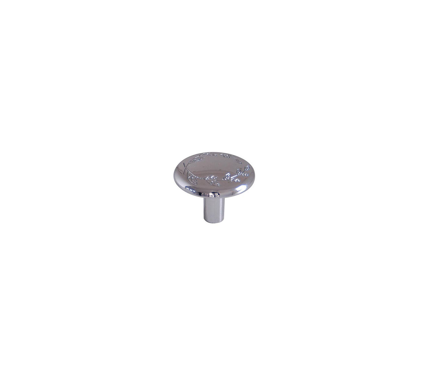 Bouton meuble Style Zamak Chromé ø30mm h23mm - B BEAUTY