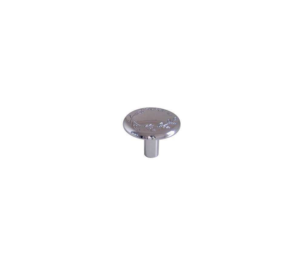 Bouton meuble Style Zamak Chromé ø30mm h23mm - B BEAUTY