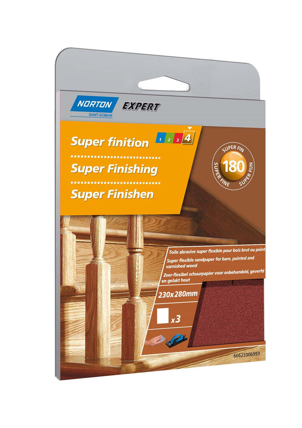 ABRASIF SUPERFLEX GRAIN 180 X3