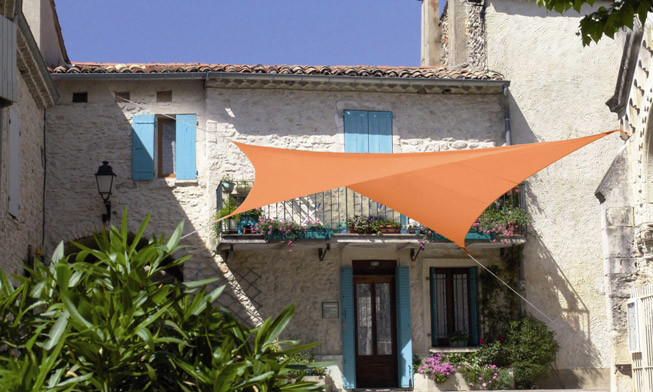 voile d'ombrage carrée serenity 55 - terra cotta - JARDILINE