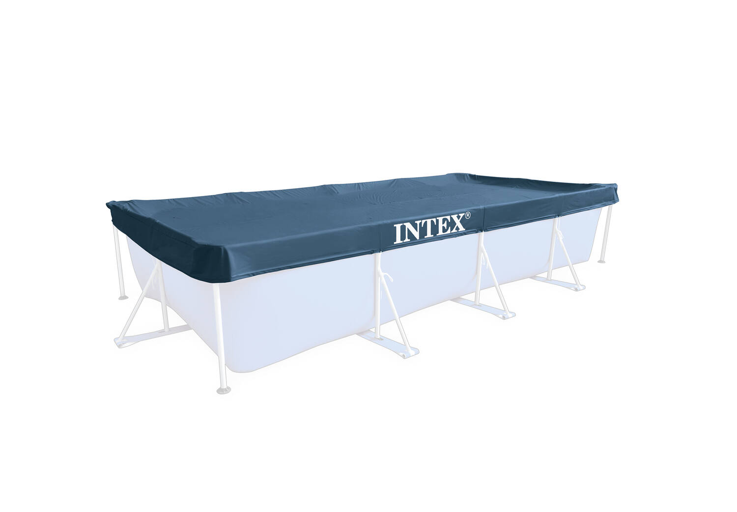 Bâche protection piscine tubulaire rectangulaire 4,50x2,20m - INTEX