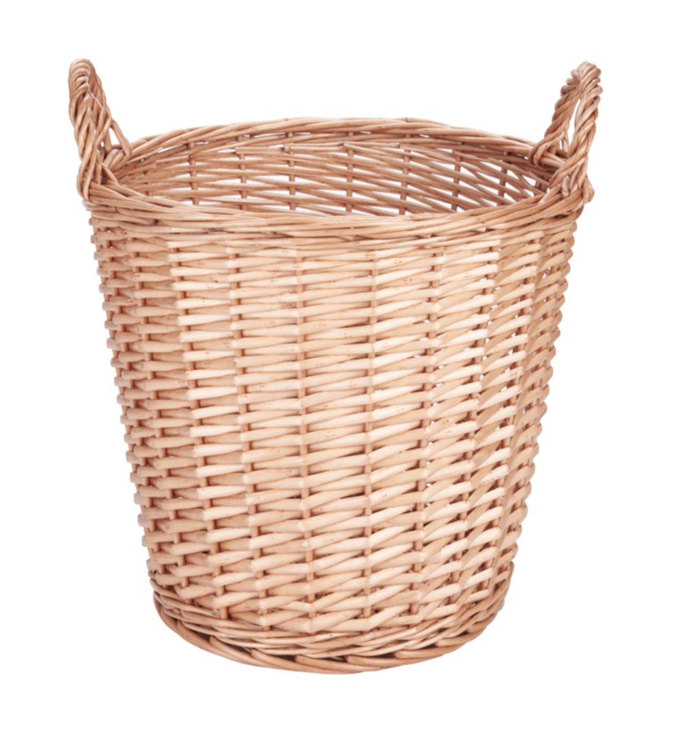 Panier à linge Saule en osier avec poignées 32,5x32,5x32,5cm