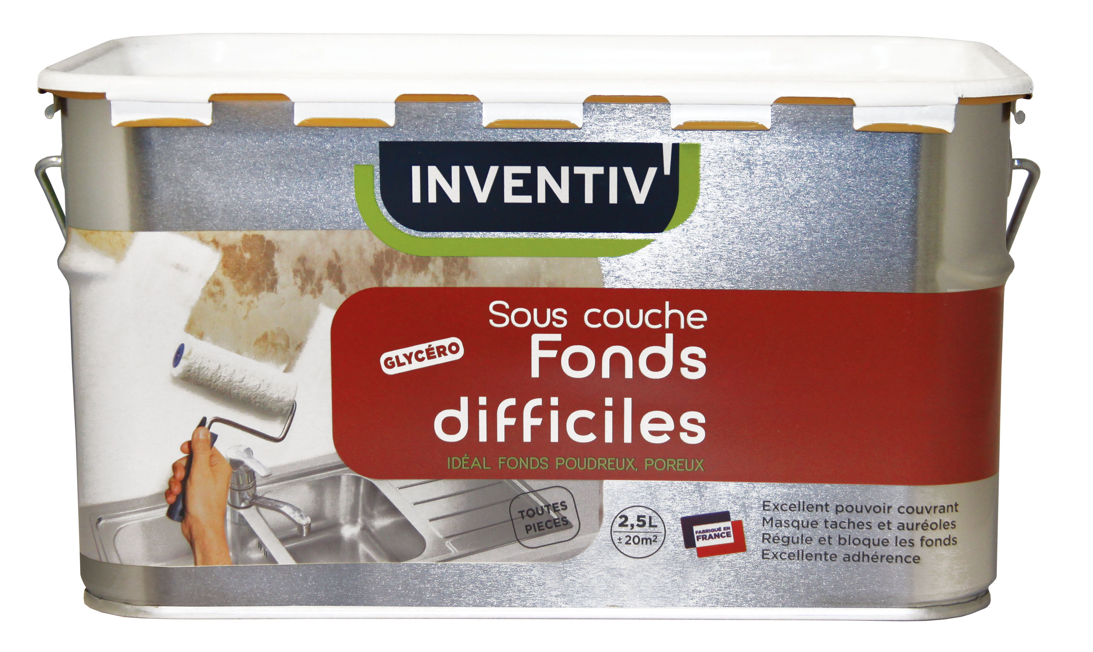 Sous-couche Fonds difficiles glycéro 2,5L - INVENTIV