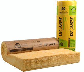 Rouleau de laine de verre IBR Kraft Ep.200mm 1,2x4,5m R=5 - ISOVER