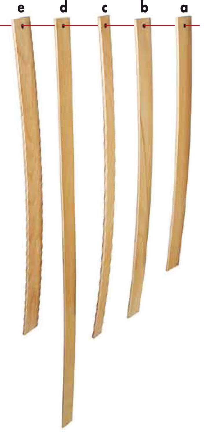Lattes de sommier 700x53x8mm - NORDLINGER