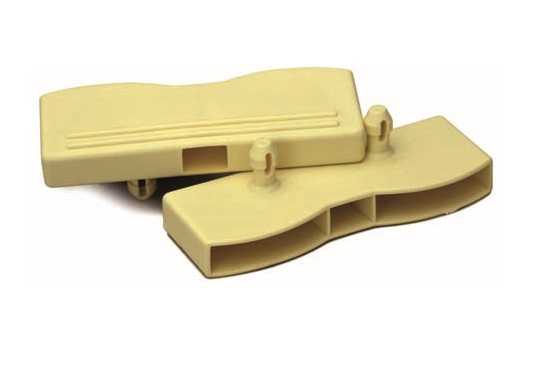 Embout double à clipser pour latte 38x8mm - NORDLINGER