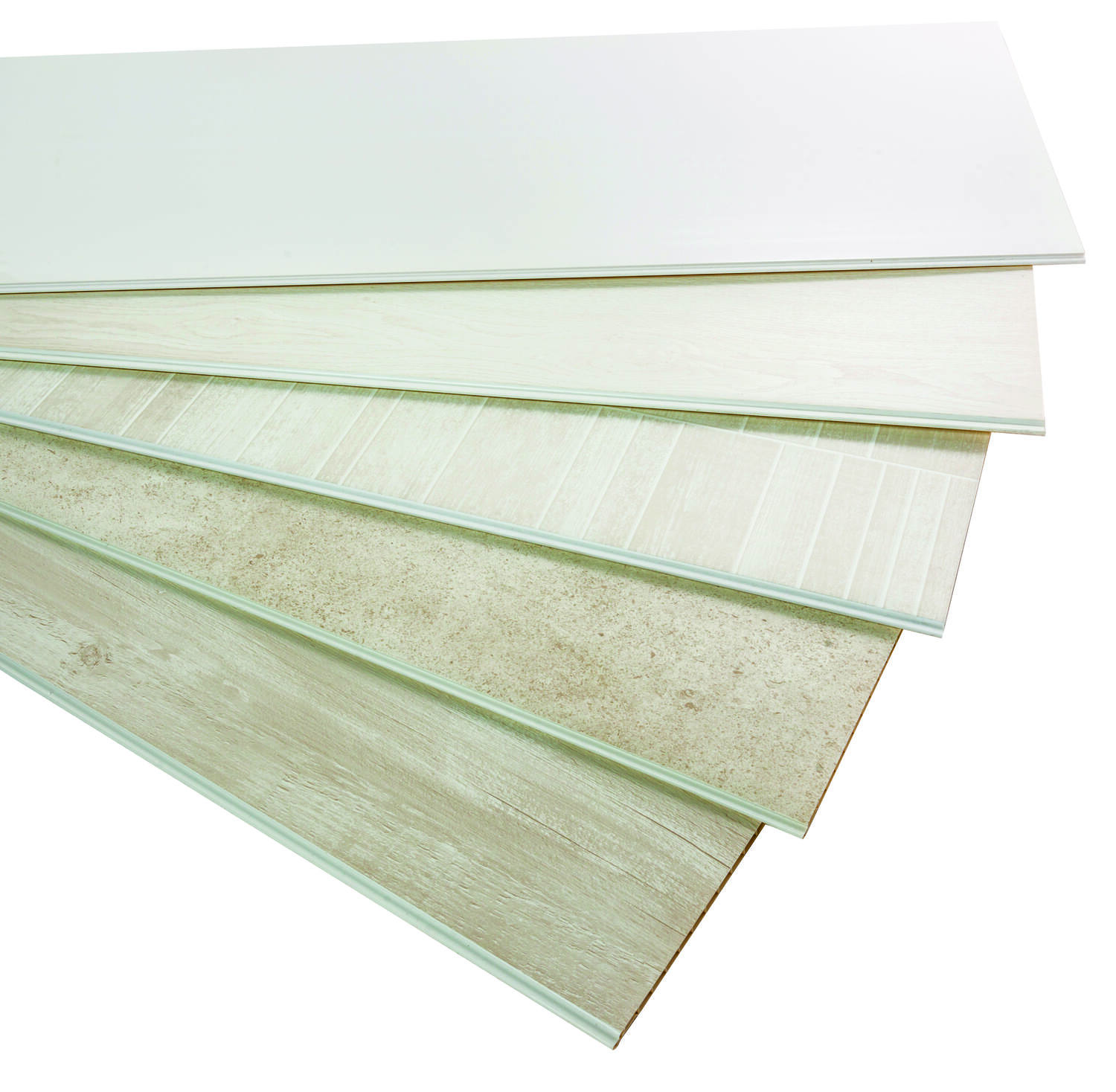 Revêtement mural intérieur PVC Bois blanc 2,6 x 0,375 m - INVENTIV