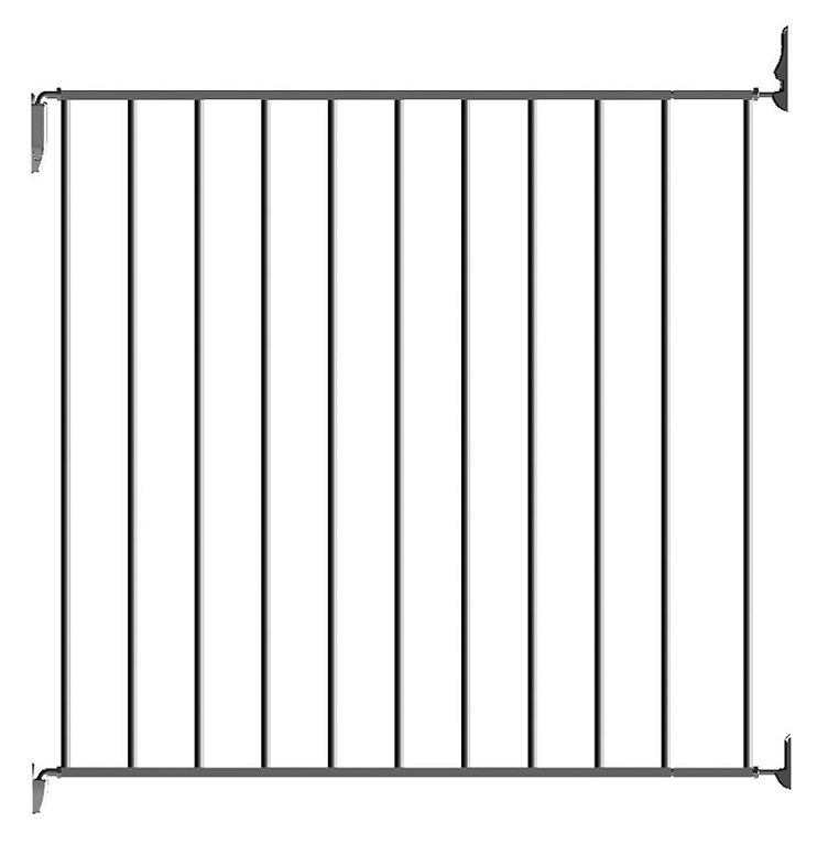 Barriere de sécurité  pour enfant eureka metal blanche de 67 à 73 cm - SPTD